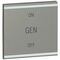 Arteor - MyHOME - Square key cover BUS/SCS - GEN/ON/OFF - 2 modules - magnesium