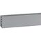 Transcab - Cable grey duct with cover - 2 metre length 120x80mm 2m 12.5mm finger DIN pitch with cover grey