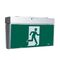 G2 LED Exit Sign complete with running man decals - silver finish with NiMh battery - DALI