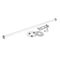 Suspension rod kit 600mm - white finish