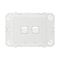 Arteor 770 series - Horizontal rocker switch - Single Pole Double Throw 2 gang 2 way 16A 240V a.c. white