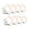 HPM DLI 7W 740lm LED Warm White Non-dimmable Downlight with Integrated Driver 90mm White - Pack of 8