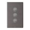 Excel Life 16AX 2 Way Single Pole Double Throw Vertical Rocker Switch 3 Gang Urban Grey