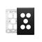 Excel Life EM Series Grid & Plate 5 Gang Matt Black