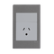 Excel Life 10A Round-Earth Autoswitch Vertical Single Powerpoint Urban Grey