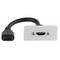 Excel Life - HDMI socket/mechanism 150mm flying lead 1 module white