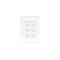 HPM VIVO 10A 6 Gang Vertical Rocker Switch Plate White