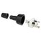 HPM 10A 3 Pin Plug Top with Cord Locking Nut Black