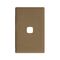 Linea - Coverplate 1 gang soft touch khaki