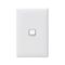 Linea - Vertical rocker switch - Single Pole Double Throw - 1 gang 2 way 240V a.c. white
