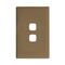 Linea Coverplate 2 gang ninja khaki