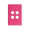 Linea Coverplate 4 gang bubblegum