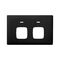 Linea Powerpoint coverplate 2 gang autoswitch asphalt