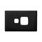 Linea Powerpoint coverplate 1 gang asphalt