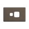 Linea - Powerpoint coverplate 1 gang wet elephant