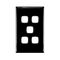 Excel - Grid & plate For 770 series mechanisms - 5 gang black