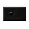 Excel - Horizontal single powerpoint 1 gang 25A 240V a.c. black