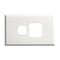 Excel - Single powerpoint coverplate 1 gang white
