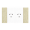 Bticino Living Now 4 Module Double Powerpoint Coverplate Gold