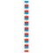 RED WHITE BLUE LABEL CHART EVEN 2 TO 54 FROM BOTTOM