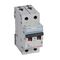 TX³ - MCB 6000 - Thermal magnetic circuit breaker - C curve - prong/fork type supply busbar - 2P - 230/400V a.c. - 6A - 2 module