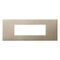 ARTEOR Square 6 Module Horizontal Coverplate Champagne