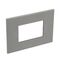 ARTEOR Square 3 Module Horizontal Coverplate Magnesium