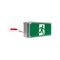 Axiom Freezer Weatherproof LED Exit Sign with Remote Gear 24m - Single Sided Running Man STRAIGHT