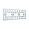 Excel Life - Accessory - Horizontal mounting Metal render bracket 3 gang stud mount