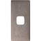 Linea Architrave coverplate 1 gang gun metal