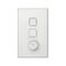 Excel - Vertical rotary dimmer trailing edge 2 wire remote controlled 1000VA 240V a.c. white