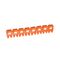 CAB3 - Markers for terminal blocks and wiring 0.5 to 1.5mm² numbers - colour code 0.5-1.5mm² orange number 3 pack of 1200