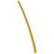 CAB3 - Markers for terminal blocks and wiring 0.15 to 0.5mm² black letters on yellow background 0.15-0.5mm² letter F pack of 300