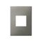 ARTEOR Square 2 Module Vertical Coverplate Magnesium