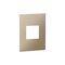 ARTEOR Square 2 Module Vertical Coverplate Champagne