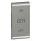 Arteor - MyHOME - Square key cover BUS/SCS - GEN/ON/OFF - 1 module - magnesium