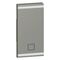 Arteor - MyHOME - Square key cover BUS/SCS - shutter STOP marking - 1 module - magnesium