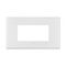 ARTEOR Square 4 Module Horizontal Coverplate White