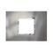 ARTEOR Square 2 Module Horizontal Coverplate Stainless Steel