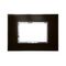 ARTEOR Square 3 Module Horizontal Coverplate Mirror Black