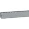Transcab - Cable grey duct with cover - 2 metre length 80x80mm 2m 12.5mm finger DIN pitch with cover grey