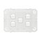 Arteor 770 series - Horizontal rocker switch - Single Pole Double Throw 5 gang 2 way 16A 240V a.c. white