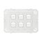 Arteor 770 series - Horizontal rocker switch - 6 gang 2 way 16A 240V a.c. white