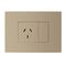 ARTEOR with NETATMO - Smart Single Powerpoint - 16Amp 3 Module - Champagne