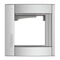 Bticino Sfera 1 Module Frame and Surround Plate Allmetal