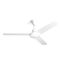 HPM Aluminium 3 Blades J Hook Ceiling Fan 1220mm 48 White