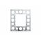 Como - Render mounting bracket for Como 4 gang metal