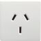 Como - Single powerpoint mechanism autoswitch 10A 240V a.c. left side white