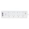 HPM General Purpose 4 Outlet USB Type A&C Charging Switched Powerboard White