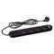 Powerboard - TV & AV 10A 2400W 4 outlets black overload protection 2m lead 875J surge